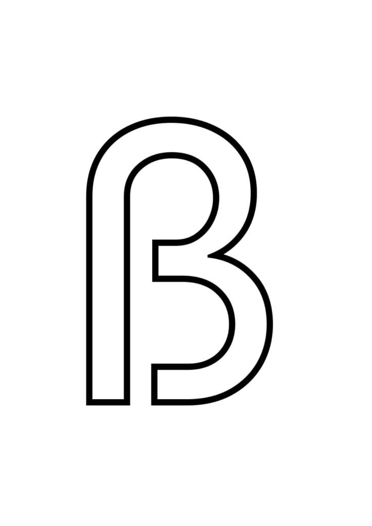 Buchstabe ß zum Nachspuren – Arbeitsblatt für Vorschule