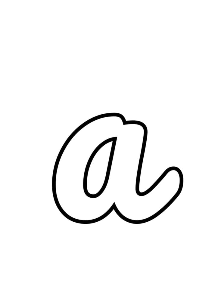 Großbuchstabe A – Kontur zum Ausmalen und Schreibenlernen