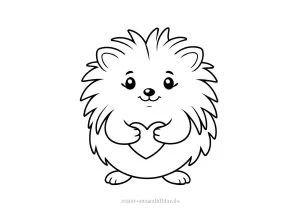 27 niedliche Igel Ausmalbilder kostenlos drucken