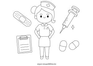 15 Berufe Ausmalbilder – kostenlose Vorlagen zum Ausdrucken