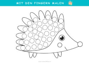 20+ Mit den Fingern malen Vorlagen – kostenlos drucken