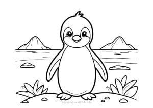 20 niedliche Pinguin Ausmalbilder zum Ausdrucken