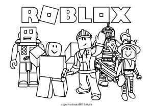 35+ Roblox Ausmalbilder kostenlos zum Ausdrucken für Kinder