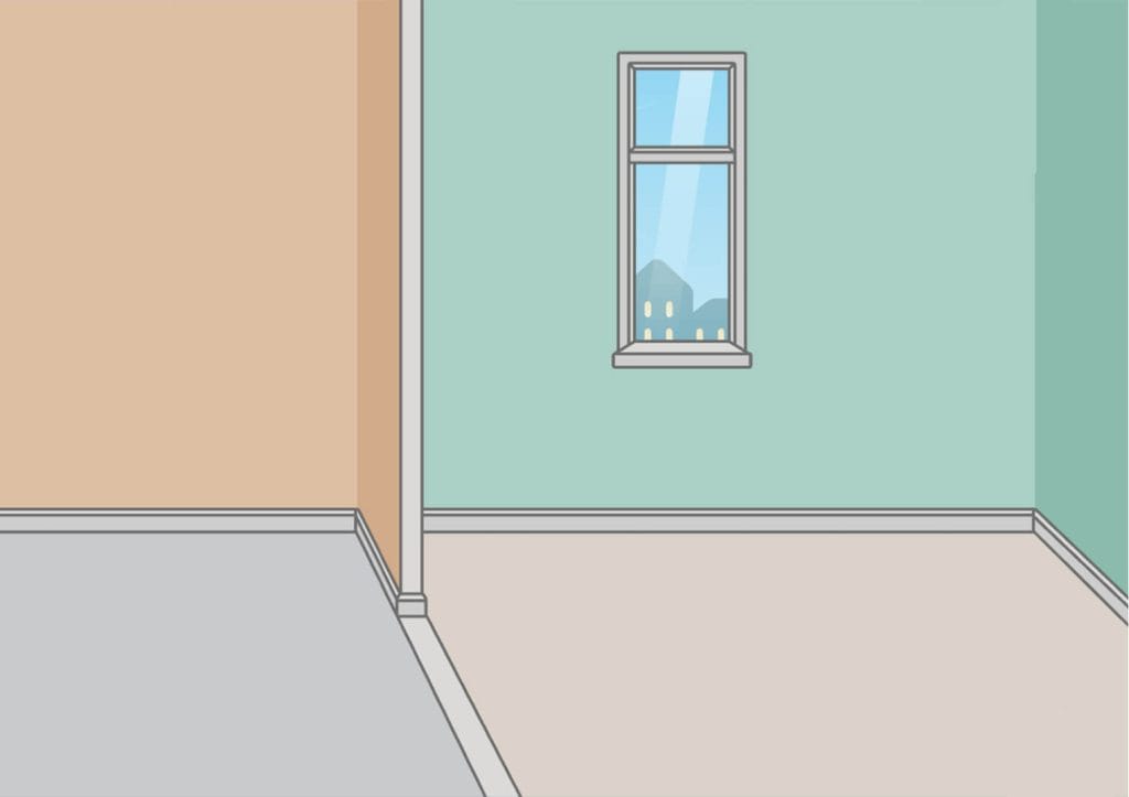 Toca Boca Hauswand Vorlage heller Raum zum Gestalten und Dekorieren für Kinder
